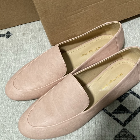 Pink Vegan Loafers Wills Vegan Shoes 39 - Picture 2 of 5